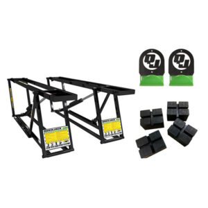 QuickJack Package (1) 5000TLX-110V + (1) Wall Hangers Set + (1) Pinch Weld Blocks Set — Steel Bay Automotive Supply