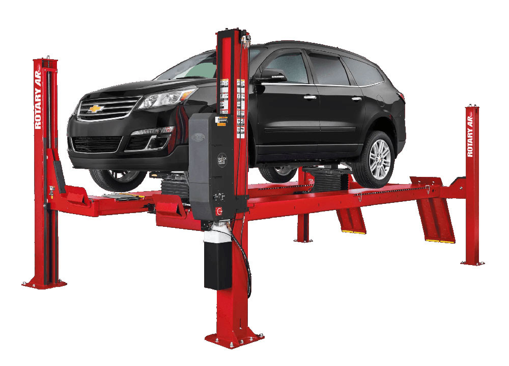 Rotary ARO14 14,000 lb ALI Certified Four-Post Open-Front Alignment Lift + Rolling Jacks Rotary ARO14 14,000 lb ALI Certified Four-Post Open-Front Alignment Lift + Rolling Jacks — Steel Bay Automotive Supply