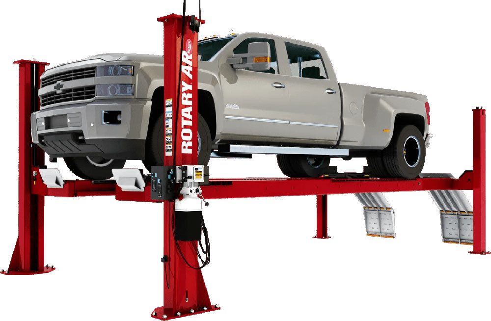 Rotary ARO16 16,000 lb ALI Certified Four-Post Open-Front Alignment Lift + Rolling Jacks Rotary ARO16 16,000 lb ALI Certified Four-Post Open-Front Alignment Lift + Rolling Jacks — Steel Bay Automotive Supply