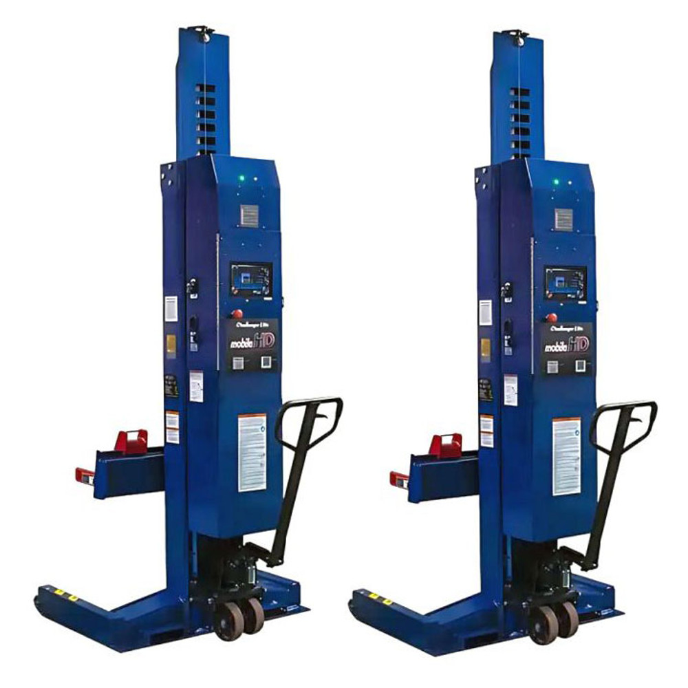Challenger CLHM-190 19,000 lb. ALI Certified Wireless Mobile Column Lift (Set of 2) Challenger CLHM-190 19,000 lb. ALI Certified Wireless Mobile Column Lift (Set of 2) — Steel Bay Automotive Supply