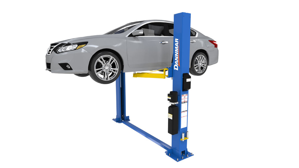 Dannmar D2-8F 8,000-lbs. Capacity Two-Post Floorplate Lift Dannmar D2-8F 8,000-lbs. Capacity Two-Post Floorplate Lift — Steel Bay Automotive Supply