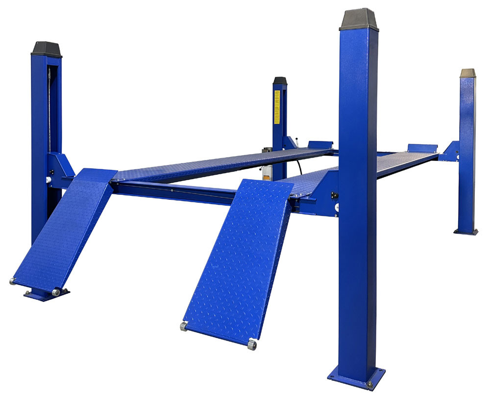 Tuxedo FP12K-K 12,000 lb Cable Driven 4 Post Service Lift Tuxedo FP12K-K 12,000 lb Cable Driven 4 Post Service Lift — Steel Bay Automotive Supply