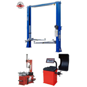iDEAL TP10KAC-DX 10,000 lb. ALI Certified 2-Post, TC-530 Tire Changer, WB-953 Wheel Balancer — Steel Bay Automotive Supply
