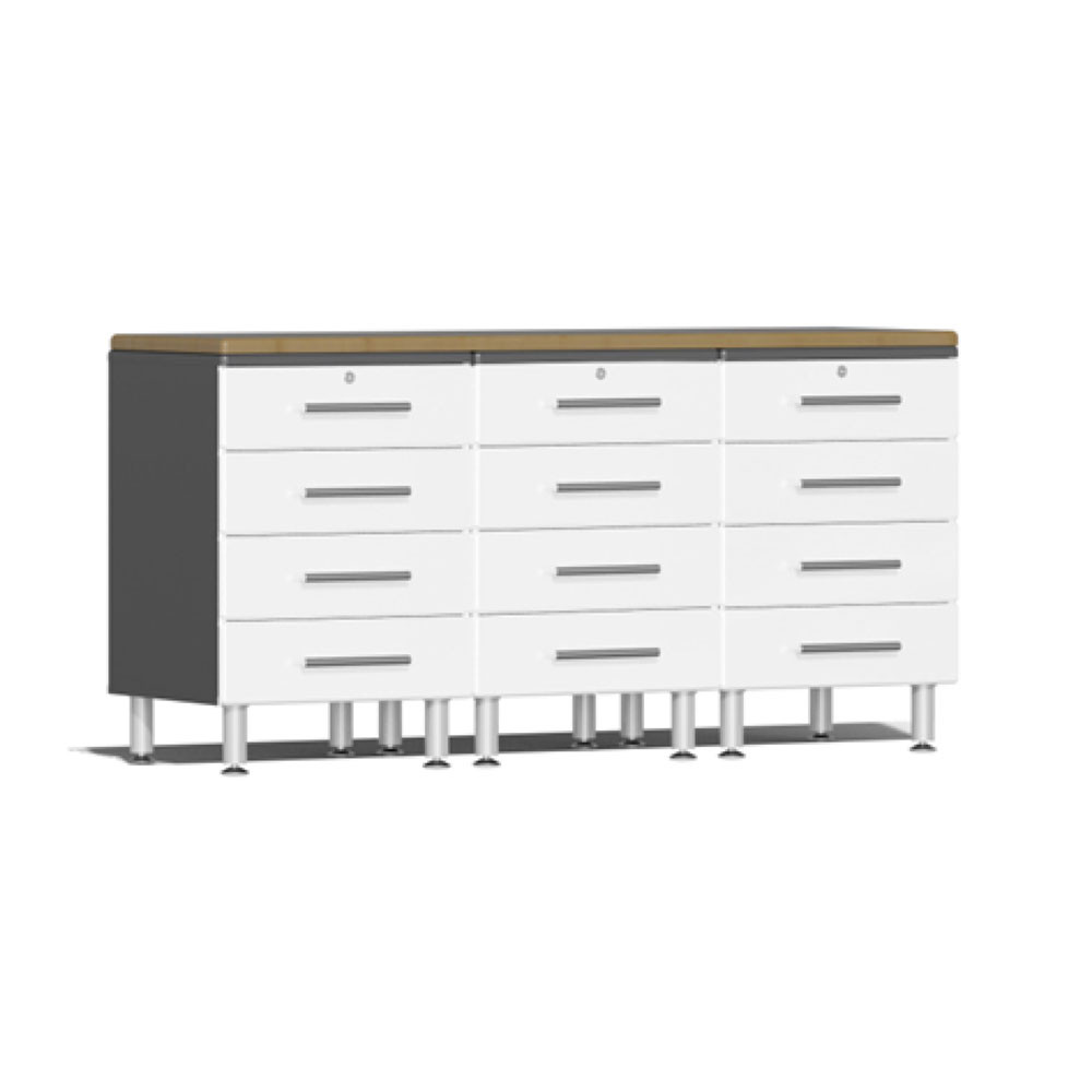 Ulti-MATE Garage 2.0 Series 4-Piece Workstation Set with Bamboo Worktop Ulti-MATE Garage 2.0 Series 4-Piece Workstation Set with Bamboo Worktop — Steel Bay Automotive Supply