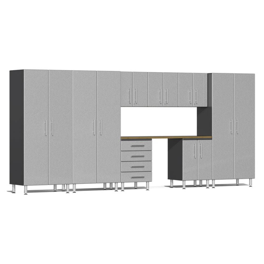 Ulti-MATE 2.0 Series 9-Piece Garage Cabinet Set with Bamboo Worktop Ulti-MATE 2.0 Series 9-Piece Garage Cabinet Set with Bamboo Worktop — Steel Bay Automotive Supply