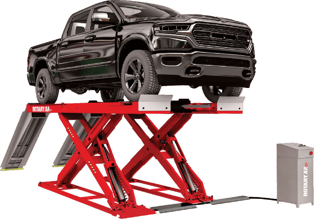 Rotary XA12 12,000 lb ALI Certified Alignment Scissor Lift + Rolling Jacks Rotary XA12 12,000 lb ALI Certified Alignment Scissor Lift + Rolling Jacks — Steel Bay Automotive Supply