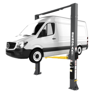 BendPak 10AP-168 Two-Post Lift 10,000‐lb. Capacity / Adaptable Clearfloor / Adjustable Width / — Steel Bay Automotive Supply