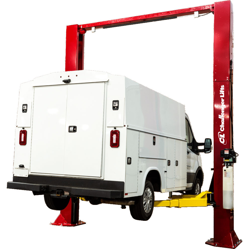Challenger CL16 16,000 lb. ALI Certified Heavy Duty Symmetric Two-Post Adjustable Lift Challenger CL16 16,000 lb. ALI Certified Heavy Duty Symmetric Two-Post Adjustable Lift — Steel Bay Automotive Supply