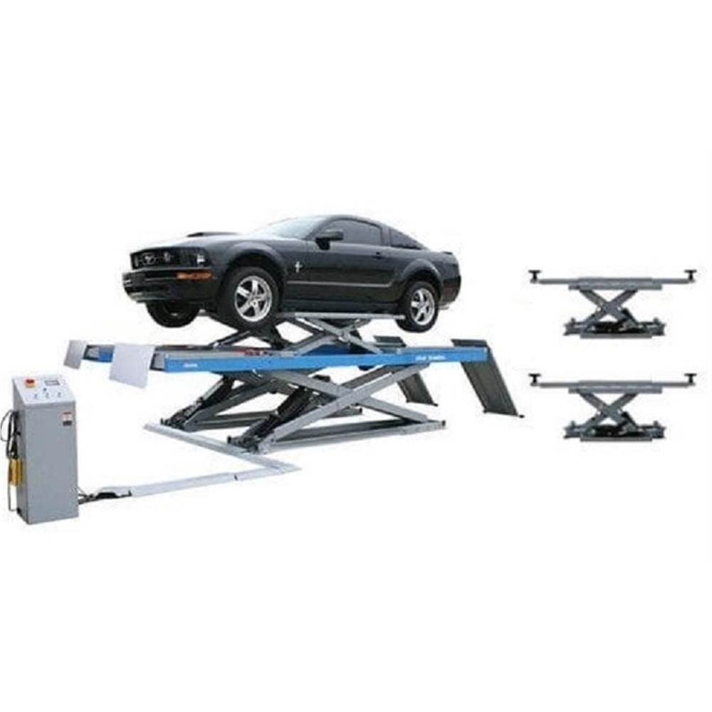 Atlas 12AWFSL Alignment Scissor Lift and RJ-6 Rolling Jacks Combo Atlas 12AWFSL Alignment Scissor Lift and RJ-6 Rolling Jacks Combo — Steel Bay Automotive Supply