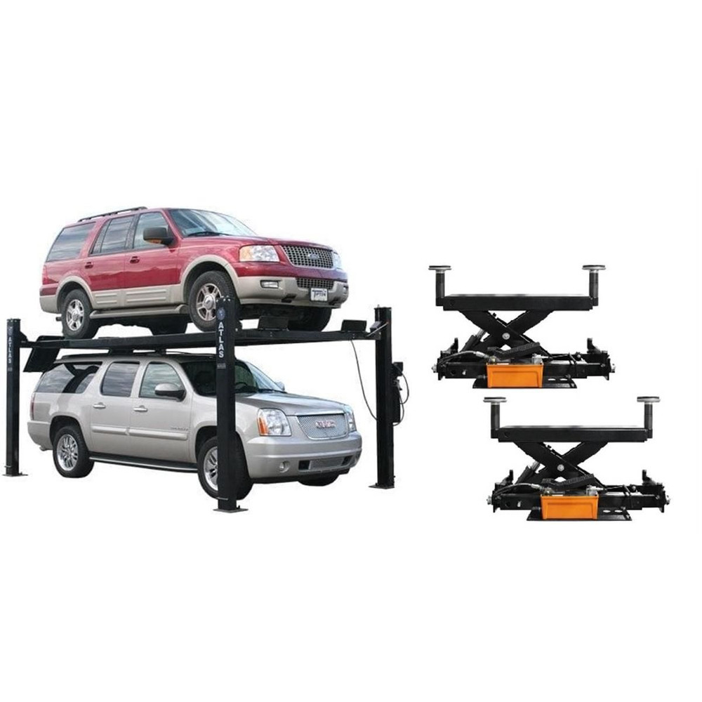 Atlas PRO9000 4 Post Lift + RJ6 Rolling Jacks Combo Atlas PRO9000 4 Post Lift + RJ6 Rolling Jacks Combo — Steel Bay Automotive Supply