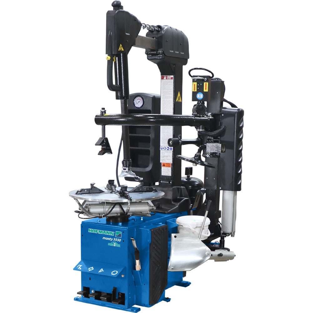 Hofmann Monty 3550EM Tilt Tower Tire Changer Hofmann Monty 3550EM Tilt Tower Tire Changer — Steel Bay Automotive Supply