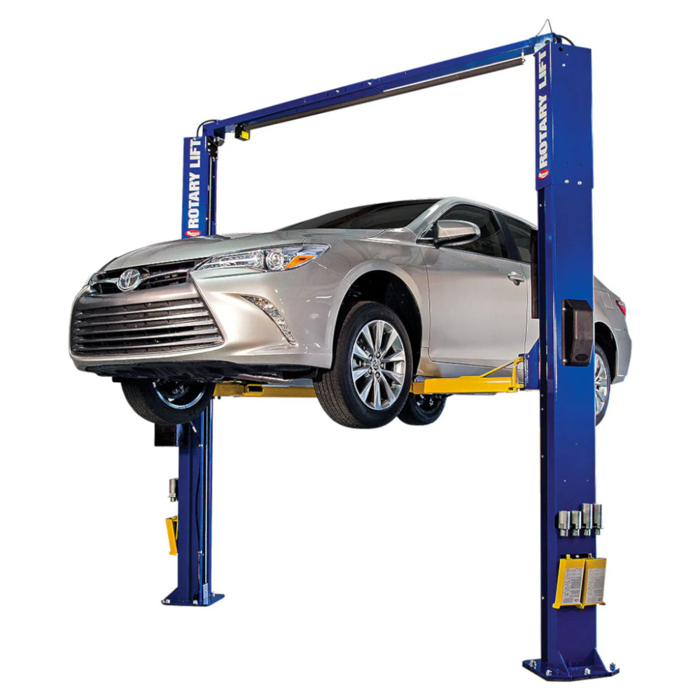 Rotary SPOA10 10,000 lb. ALI Certified Two-Post Asymmetric Lift | 2-Stage Arms with Flip-Up Adapters Rotary SPOA10 10,000 lb. ALI Certified Two-Post Asymmetric Lift | 2-Stage Arms with Flip-Up — Steel Bay Automotive Supply